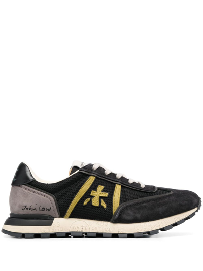 Premiata John Low Panelled Sneakers In Blue