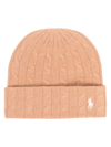 POLO RALPH LAUREN POLO PONY-EMBROIDERED CABLE-KNIT BEANIE