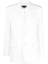 NILI LOTAN SHOULDER-PADS SINGLE-BREASTED BLAZER