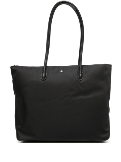 Agnès B. Logo-charm Tote Bag In Black