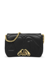 Alexander Mcqueen Small The Seal Cross Body Bag In Black