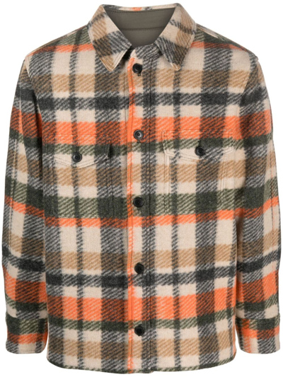 Isabel Marant Plaid-check Button-up Shirt In Neutrals