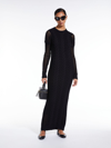 MAX MARA KNITTED DRESS WITH OPENWORK SLEEVES