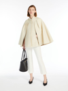 Max Mara Valdez Cotton Cape In Ivory