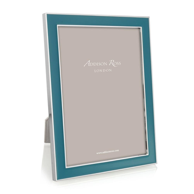 Addison Ross Ltd Teal Enamel & Silver Frame