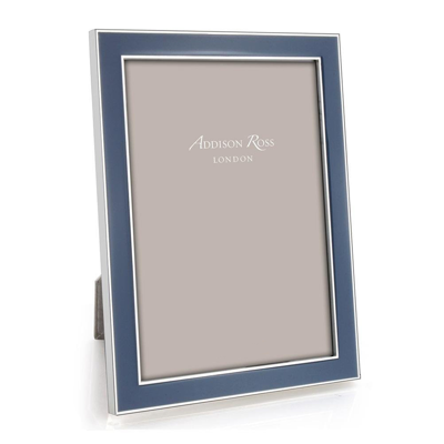 Addison Ross Ltd Denim Enamel & Silver Frame
