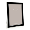 ADDISON ROSS LTD BLACK ENAMEL & SILVER FRAME