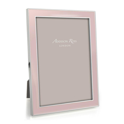 Addison Ross Ltd Light Pink Enamel & Silver Frame