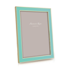 Addison Ross Ltd Turquoise Blue Enamel & Gold Frame In Blue