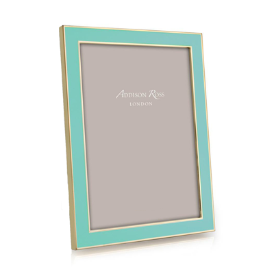 Addison Ross Ltd Turquoise Blue Enamel & Gold Frame