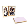 Addison Ross Ltd Pastel Pink & Gold Travel Frame In Pink