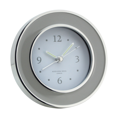 Addison Ross Ltd Chiffon & Silver Alarm Clock In Blue