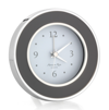 ADDISON ROSS LTD TAUPE & SILVER ALARM CLOCK