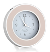Addison Ross Ltd Light Pink & Silver Silent Alarm Clock In Pink