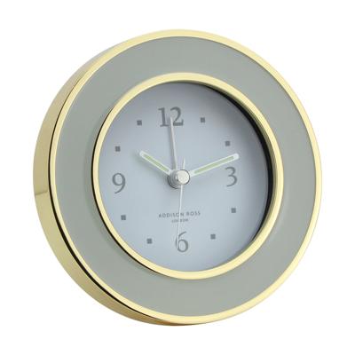 Addison Ross Ltd Chiffon & Gold Alarm Clock In Blue