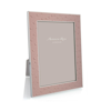 Addison Ross Ltd Blush Ostrich & Silver Frame In Silver