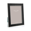 Addison Ross Ltd Black Croc & Silver Frame In Black