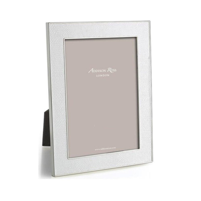 Addison Ross Ltd White Snake & Silver Frame