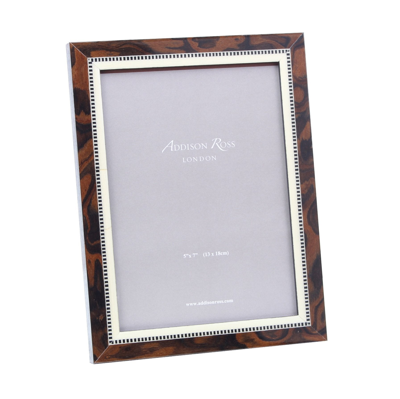 Addison Ross Ltd Miki Mahogany Marquetry Frame In Brown