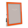 Addison Ross Ltd Orange Enamel & Silver Frame In Orange