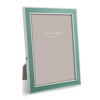 Addison Ross Ltd Duck Egg Enamel & Silver Frame In Silver