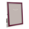 ADDISON ROSS LTD PLUM ENAMEL & SILVER FRAME