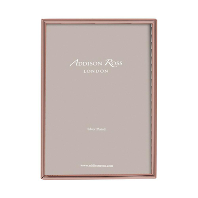 Addison Ross Ltd Fine Edged Rose Gold Photo Frame In Grey