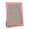 Addison Ross Ltd Coral Enamel & Silver Frame In Silver