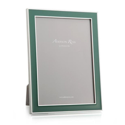Addison Ross Ltd Fern Green Enamel & Silver Frame
