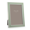 Addison Ross Ltd Pale Sage Green Enamel & Silver Frame In Green