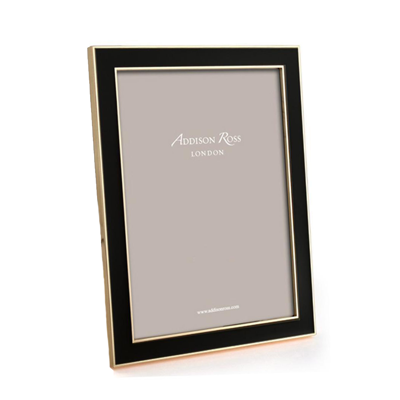 Addison Ross Ltd Black Enamel & Gold Frame