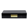 Addison Ross Ltd Black Lacquer Box With Gold In Black