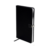 Addison Ross Ltd Black & Silver A5 Notebook In Black