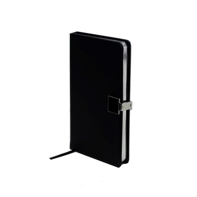 Addison Ross Ltd Black & Silver A6 Notebook