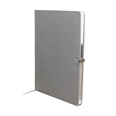 Addison Ross Ltd Silver & Silver A4 Notebook In Gray