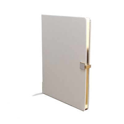 Addison Ross Ltd Grey & Gold A4 Notebook In Gray