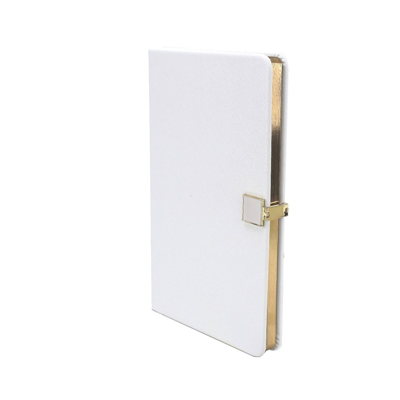 Addison Ross Ltd White & Gold A5 Notebook