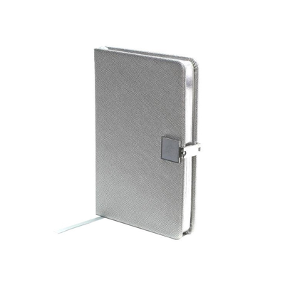Addison Ross Ltd Silver & Silver A6 Notebook In Multi