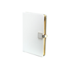 Addison Ross Ltd White & Gold A6 Notebook In White