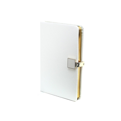 Addison Ross Ltd White & Gold A6 Notebook