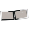 Addison Ross Ltd 15mm Double Silver Frame With Squared Corners (landscape) In Silver