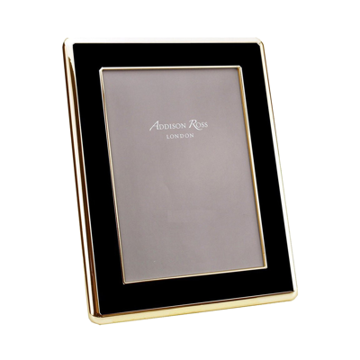 Addison Ross Ltd Black Enamel & Gold Curve Frame