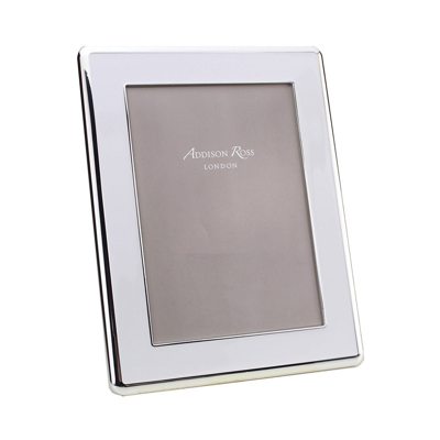Addison Ross Ltd White Enamel & Silver Curve Frame