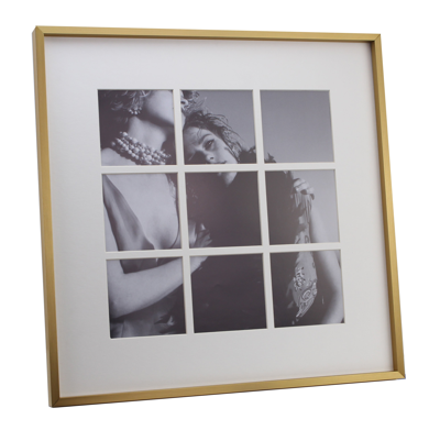 Addison Ross Ltd Single Aperture Brushed Gold Wall Hanging Frame