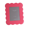 ADDISON ROSS LTD PINK SCALLOPED LACQUER PHOTO FRAME