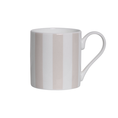 Addison Ross Ltd Cappuccino Stripe Fine China Mug In White