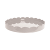 Addison Ross Ltd Cappuccino Round Large Lacquered Scallop Tray