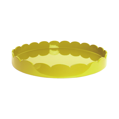 Addison Ross Ltd Yellow Round Medium Lacquered Scallop Tray
