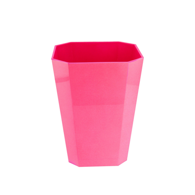 Addison Ross Ltd Uk Octagonal Lacquer Bin – Fuchsia In Pink