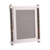 ADDISON ROSS LTD TORTOISESHELL & SILVER PILLAR PHOTO FRAME